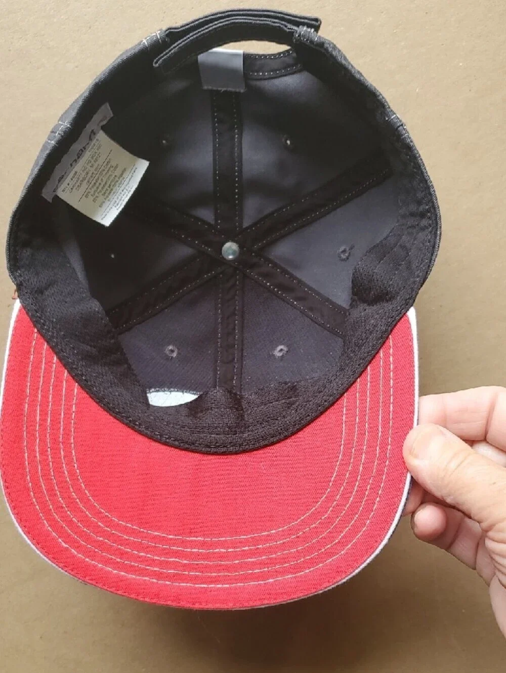 Carhartt Men’s Dark Blue Patch Logo Cap